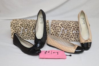 2 French Sole Ballet Flats Sz. 10.5 & 11B NEVER WORN! (S-6)