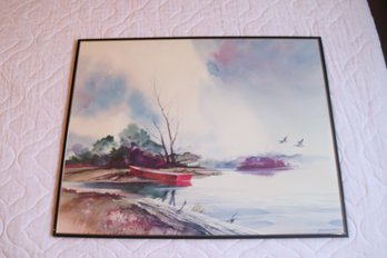 Vintage Painting Signed Germain (E-18)