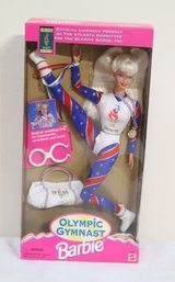 1996 Barbie Doll Collectible Olympic Gymnast Atlanta Games #15123 By Mattel. (Z-32)