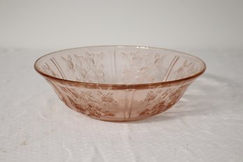 Pink Glass Rose Bowl (M-43)