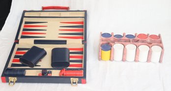Backgammon And Poker Chips