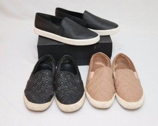 3 Pair Vince Slip On Loafers Size 11. (S-19)