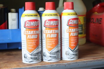 3 Gumout Starting Fluid Cans (G-4)