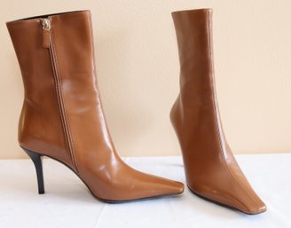 GUCCI Brown Leather High Heel (C-20)Boots Sz 7 B