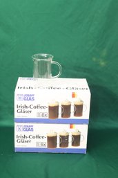 Set Of 12 Jenaer Glas Irish-coffee Glass Mugs (P-14)