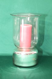 Glass Candle Hurricane Lamp (P-15)