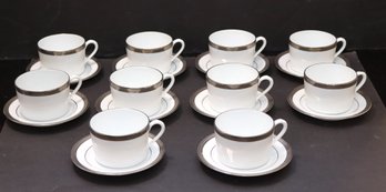 Set Of 10 Robert Haviland & C. Parlon Limoges Coffee Cups And Saucers Made In France (JS-3)