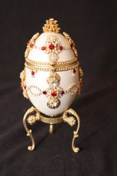Jeweled Egg Music Box (O-77)