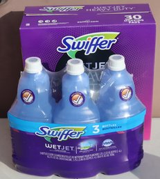 Swiffer Wet Jet 3 Bottles And Some Pads (O-79)