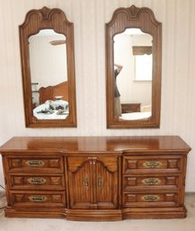 Vintage Bedroom Dresser And Matching Mirrors