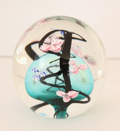 Murano Glass Paperweight Signed And Dated 1991 (H-18)