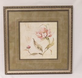 Framed Carol Robinson Floral Picture 'Perfect Peony' Richard Henson (M-66)