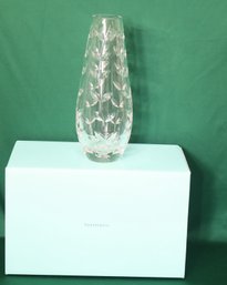 Tiffany & Co. Floral Vine Crystal Teardrop Vase