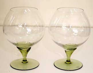 Pair Of Rosenthal Papyrus Brandy Snifters (MES-1)