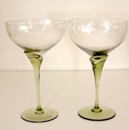 Pair Of Rosenthal Papyrus Champagne Sherbert Glasses (MES-2)