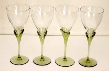 Set Of 4  Rosenthal Papyrus Wine Glasses (MS-3)