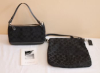 Pair Of Black Coach Bags (C-36)