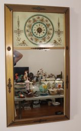 Vintage Clock Mirror (A-92)