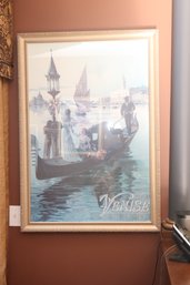 Framed Venise By St Gothard Poster By Hugo D'Alesi C1900 Reproduction