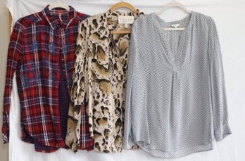 3 Cute Blouses: Joie, Rory Beca, & Free People (W-7)