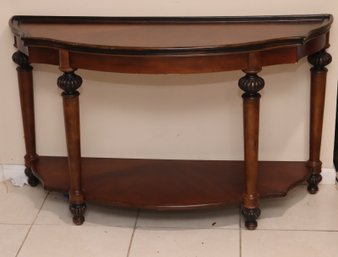 Wooden Half Round Console Table  (M-89)