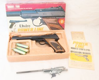 Vintage Daisy Powerline Model 200 CO2 BB/ Pellet Air Gun Pistol (E-63)