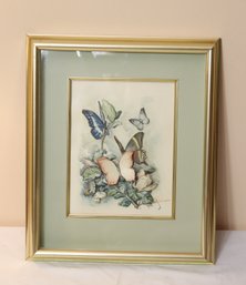 Framed Butterfly Artwork