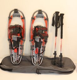 Yukon Charlie's 825 Pro II Snowshoes And Telescopic Poles With Carry Bag