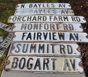 The Port Washington Assorted Vintage Street Signs Lot (O-12)