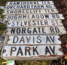 Assorted Vintage Street Signs (O-13)