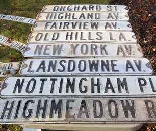 Assorted Vintage Street Signs (O-15)