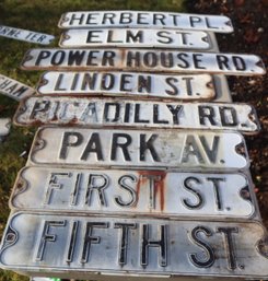 Assorted Vintage Street Signs (O-16)