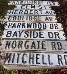 Assorted Vintage Street Signs (O-17)