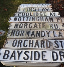 Assorted Vintage Street Signs (O-18)