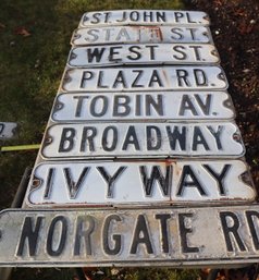 Assorted Vintage Street Signs (O-19)