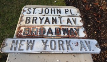 Assorted Vintage Street Signs (O-21)