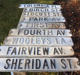 Assorted Double Sided Vintage Street Signs (O-22)