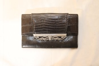 Brighton Black Leather Wallet   (C-61)