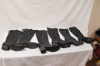 Women's Black Boot Lot Size 8(H-3)
