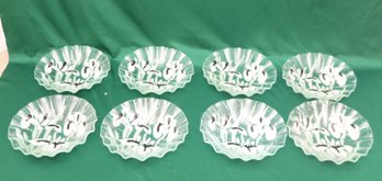 8 Sydenstricker Fused Art Glass Bowls (P-61)