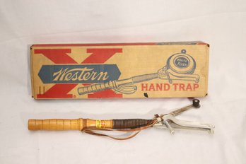 Vintage Western Hand Trap Thrower V1500A New In Box
