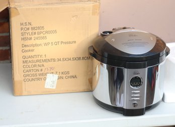 Wolfgang Puck BPCR0005 Electric Pressure Cooker NEW IN BOX (G-24)