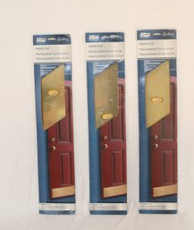 3 NIP 6' X 30' Brass Door Kick Plates