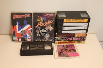 Rock Music Assorted VHS Tape Lot (V-3)