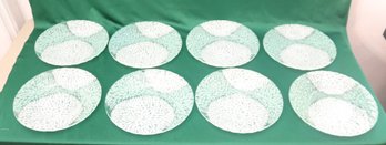 Set Of 8 Sydenstricker Fused Art Glass Plates (P-64)