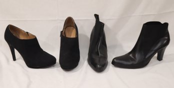 2 Pair Women's Black High Heel Shoes Franco Sarto & Merona Sz. 8 1/2 (H-9)