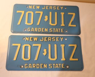 New Jersey Licence Plates NJ (C-76)