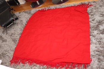 Guy Laroche Red Wool Scarf Pashmina Made In Italy (AG-15)