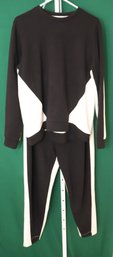 Ted Baker Black And White 2 Piece Outfit Pants Sz. 3 & Shirt Sz. 2 (Z-33)