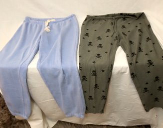 Ocean Drive And Chaser Skull And Crossbones Sweat Pants Size M (G-57)